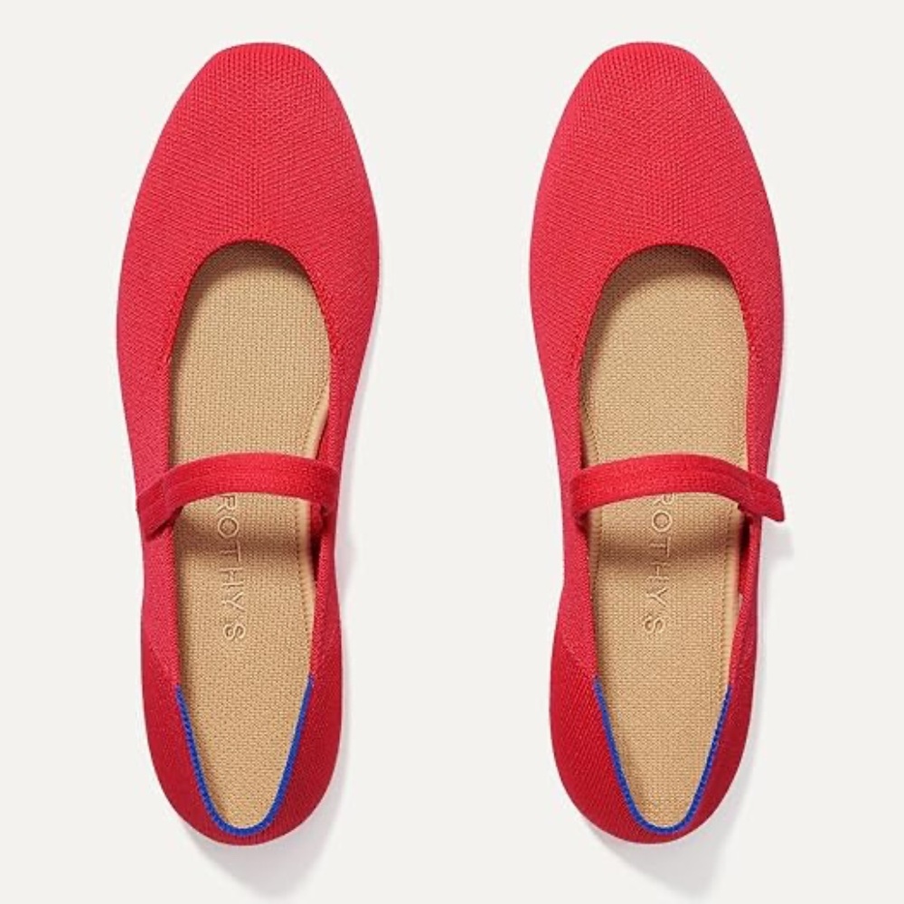 Rothy's The Square Mary Jane Slip-On Shoes Square-Toe Flats